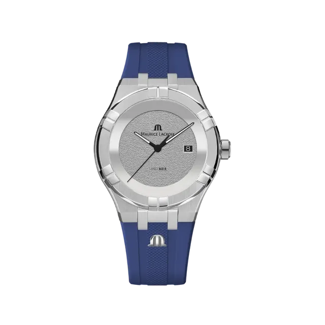 Label Noir Aikon Automatic 42MM klokke stål blå gummi