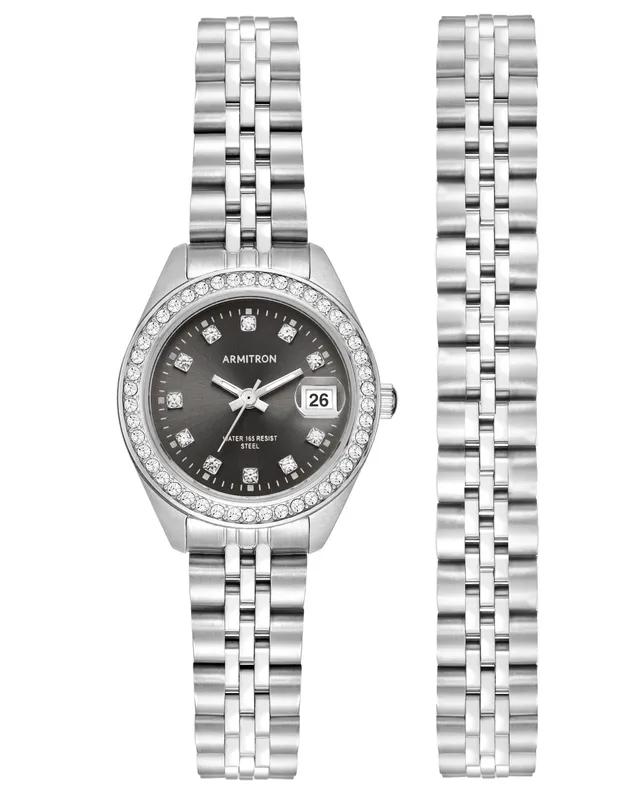Armitron Minnie Crystal 26mm klokke sølv krystall