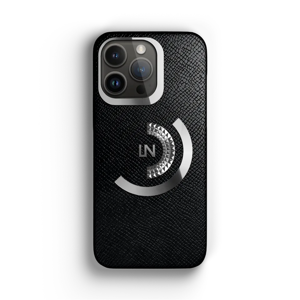 Label Noir Ornate deksel iPhone 14 Pro svart stål