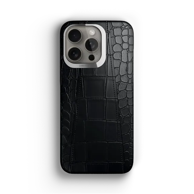 Label Noir iPhone 15 Pro Max deksel MagSafe krokodille