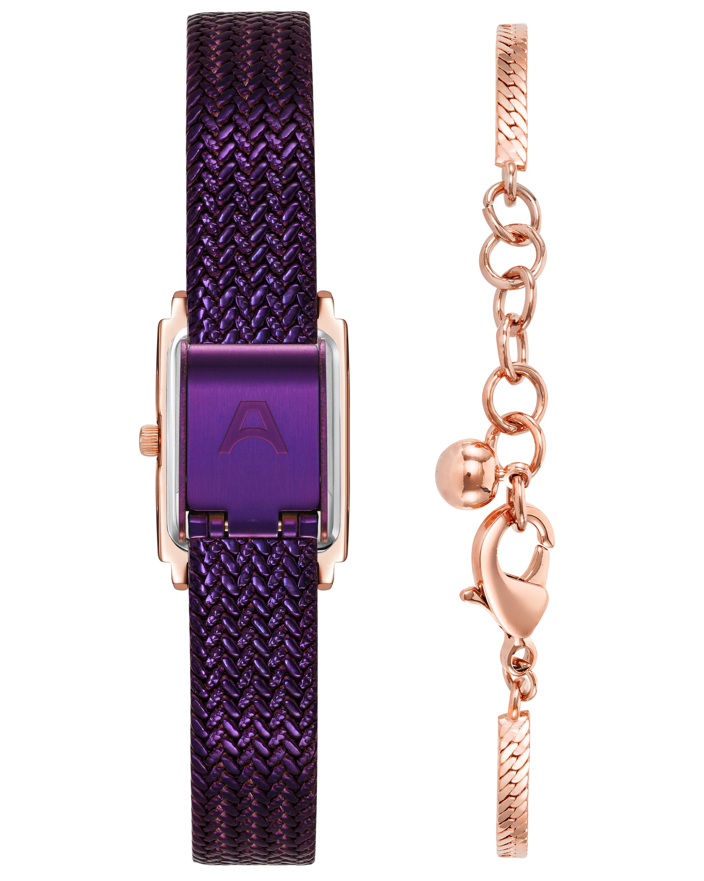 Armitron Athena 18mm klokkesett plomme/roségull