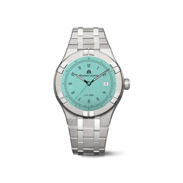 Label Noir Aikon Automatic 42MM klokke titan lyseblå