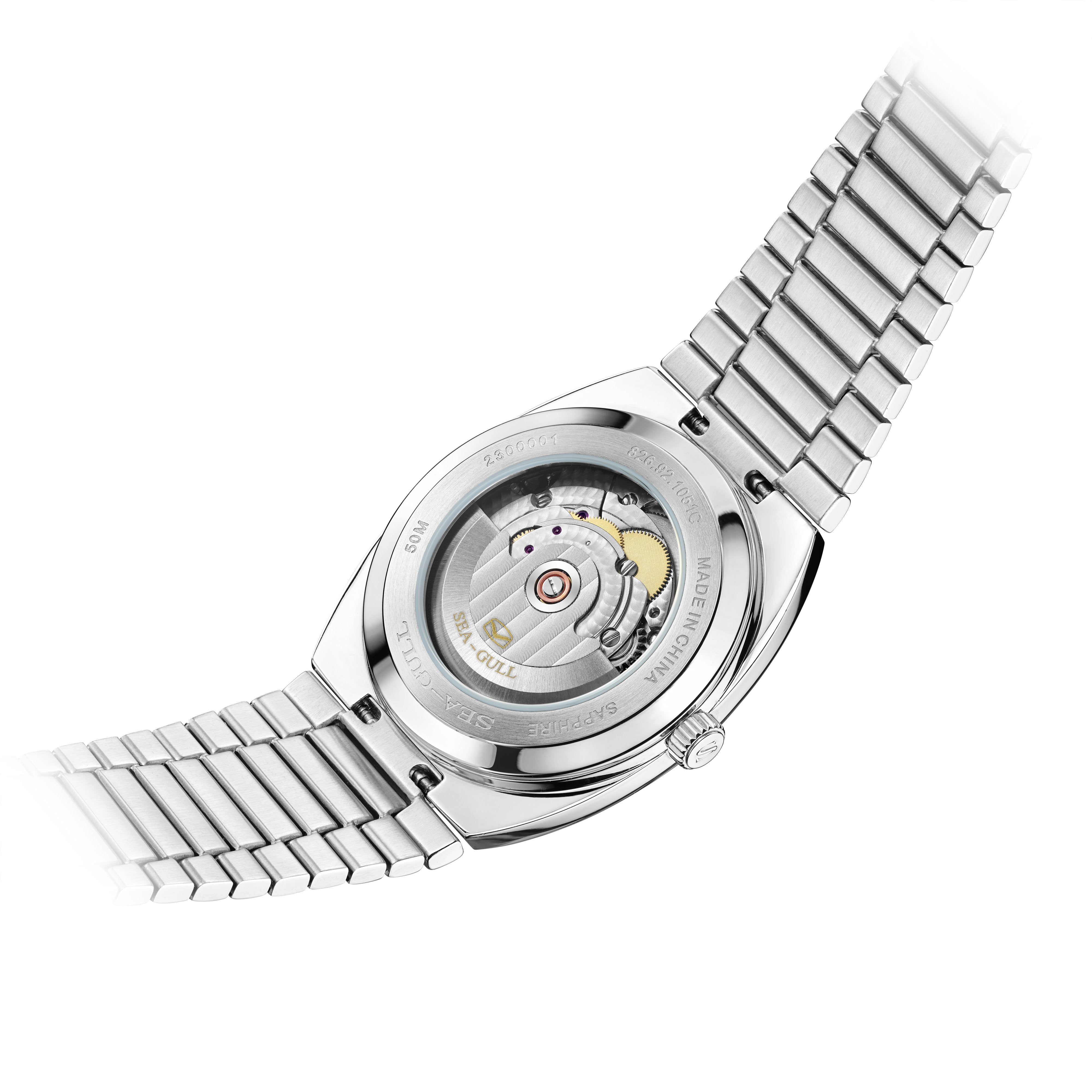 Sea-gull 826.92.1051C herreklokke automatisk grå 36mm