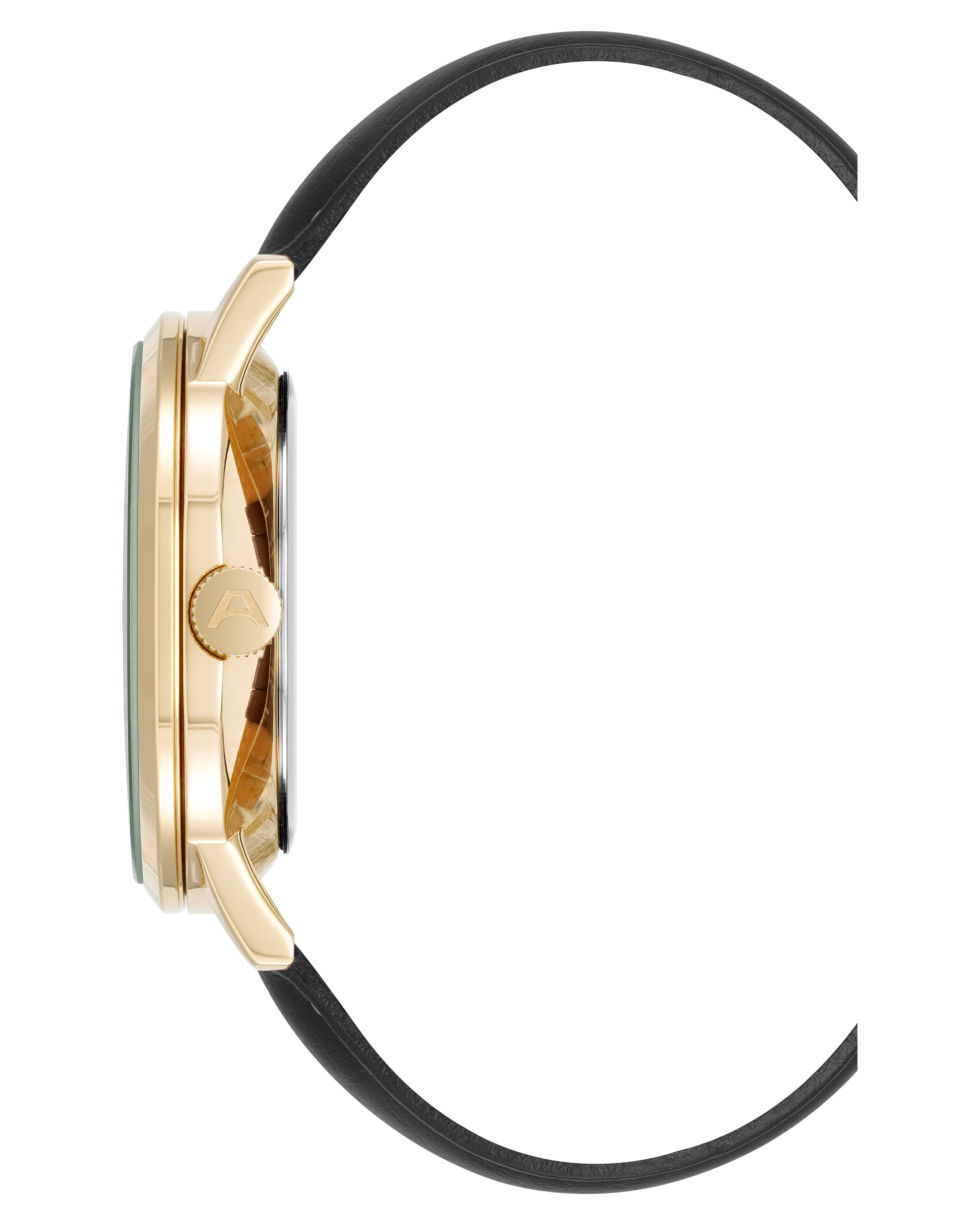 Armitron Hudson herreklokke 42mm sort skinn quartz