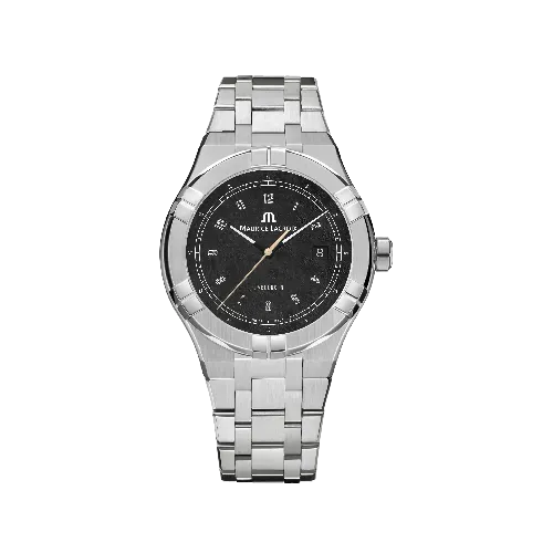 Label Noir Aikon Automatic 42MM klokke stål svart laser