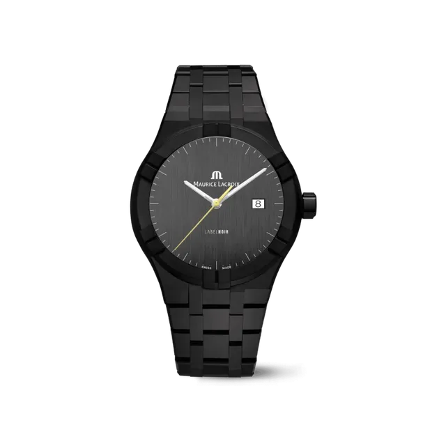 Label Noir Aikon Automatic 42MM klokke svart keramikk hvit skive