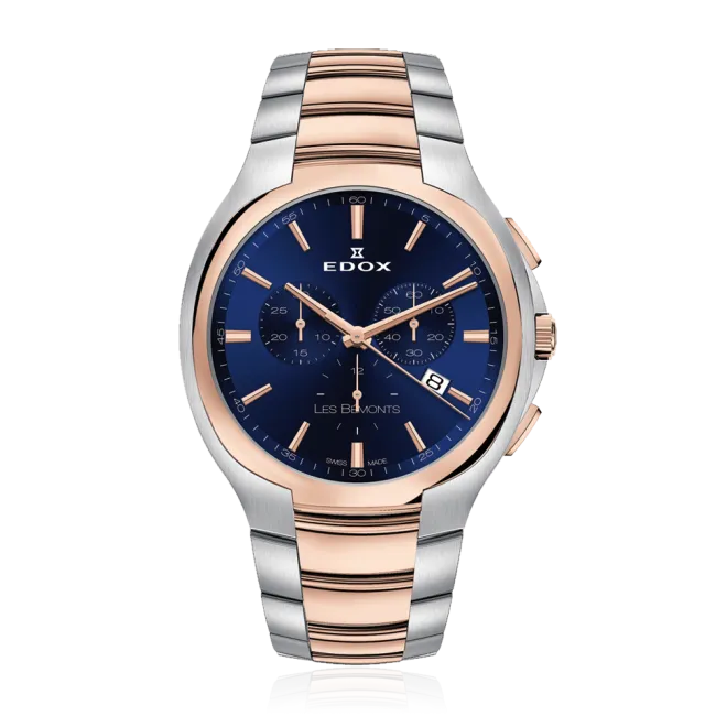 Edox Les Bémonts Ultra Slim Chronograph klokke