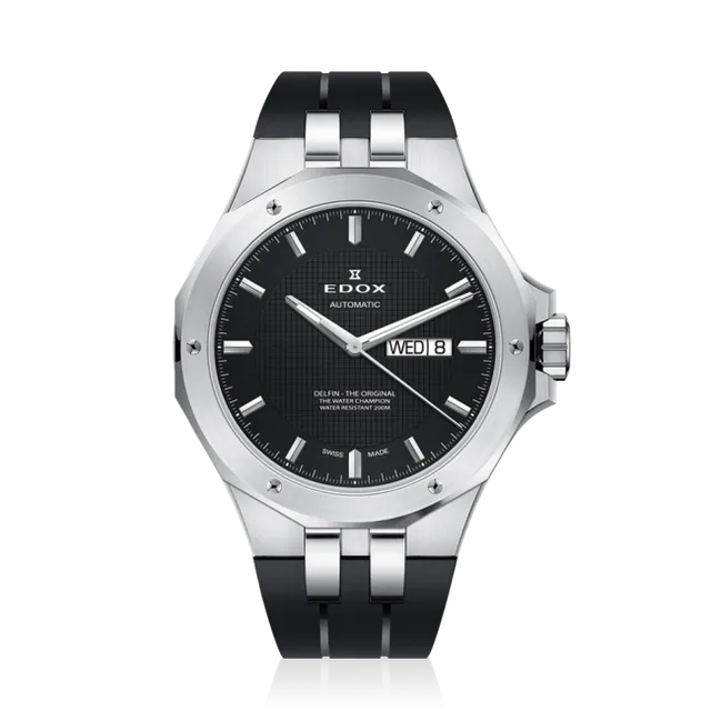 Edox Delfin Day Date herreklokke automatisk