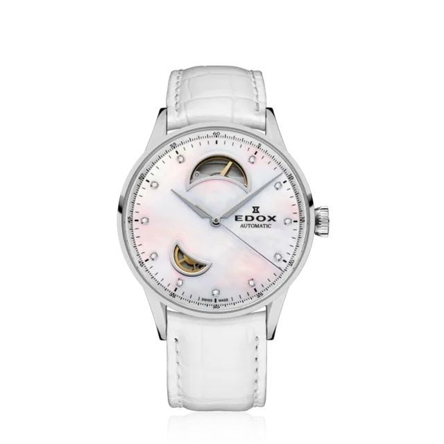 Edox Les Vauberts Open Heart Automatic klokke