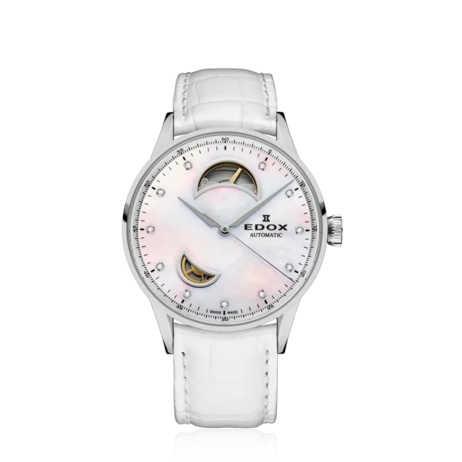 Edox Les Vauberts Open Heart Automatic klokke