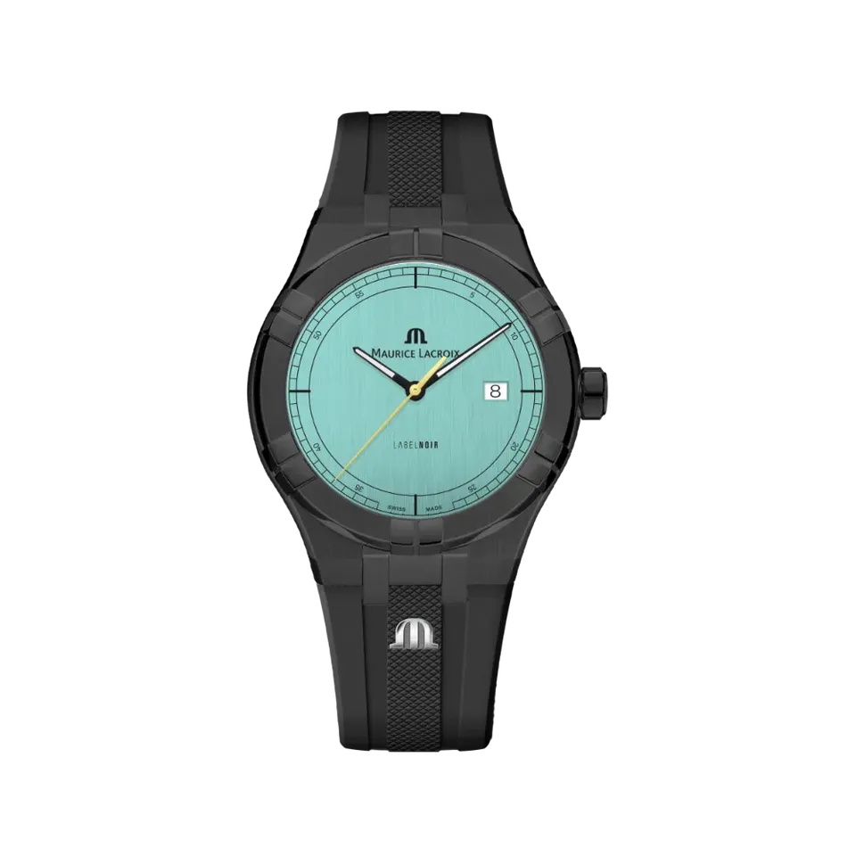 Label Noir Aikon Automatic 42MM klokke babyblå gummi