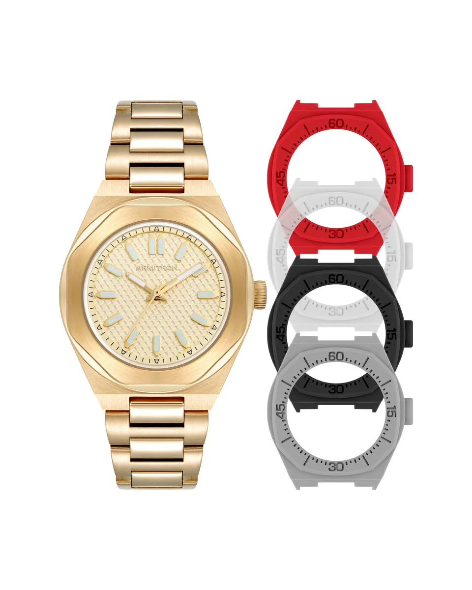 Armitron Jacqueline 36mm dameklokke gull