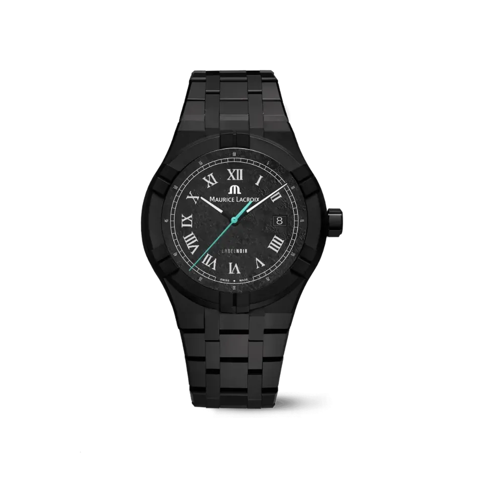 Label Noir Aikon Automatic 42MM klokke keramikk lyseblå viser