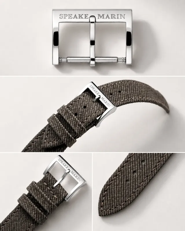 Speake-Marin spenne titan pin buckle gravert