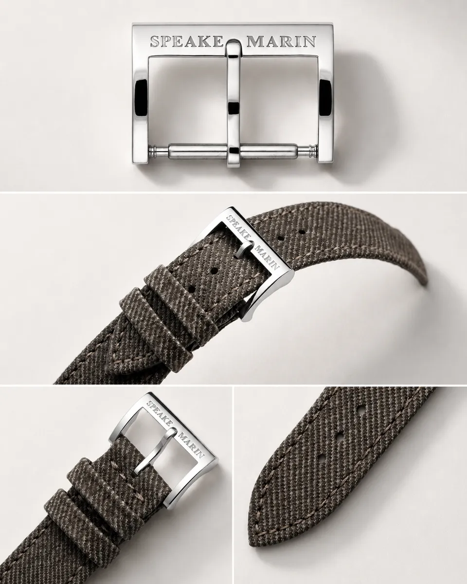 Speake-Marin spenne titan pin buckle gravert