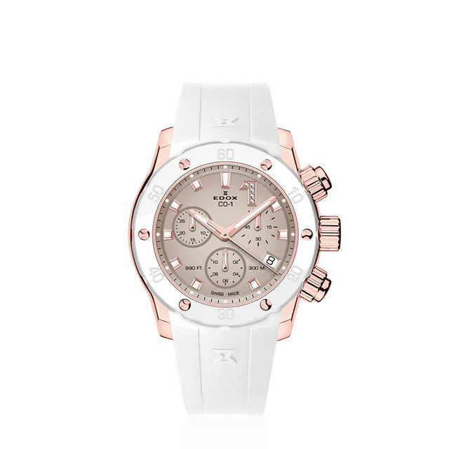 Edox Chronolady dameklokke kronograf