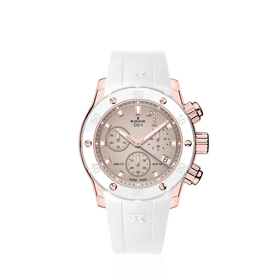 Edox Chronolady dameklokke kronograf