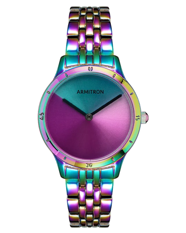 Armitron Prismatica 33 mm dameklokke iriserende