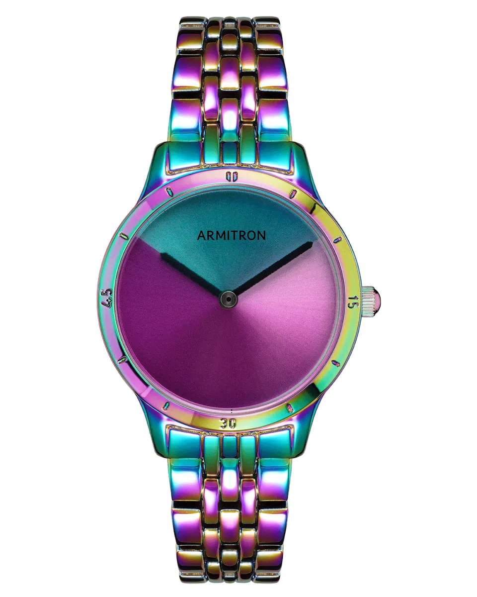 Armitron Prismatica 33 mm dameklokke iriserende