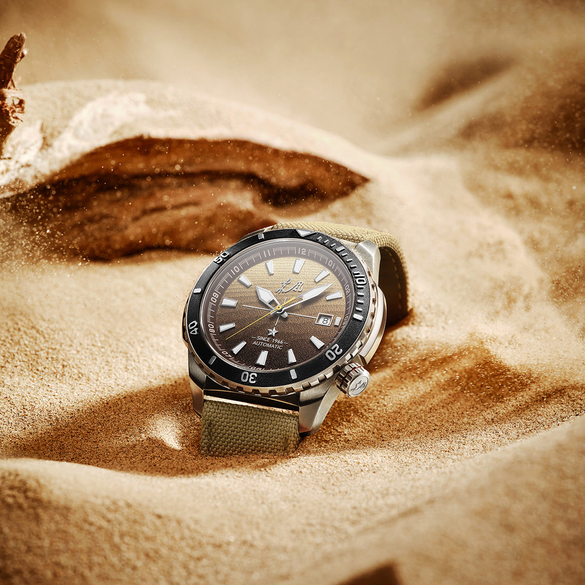 Sea-gull Dongfeng 811.72.2101 herreklokke khaki 45 mm