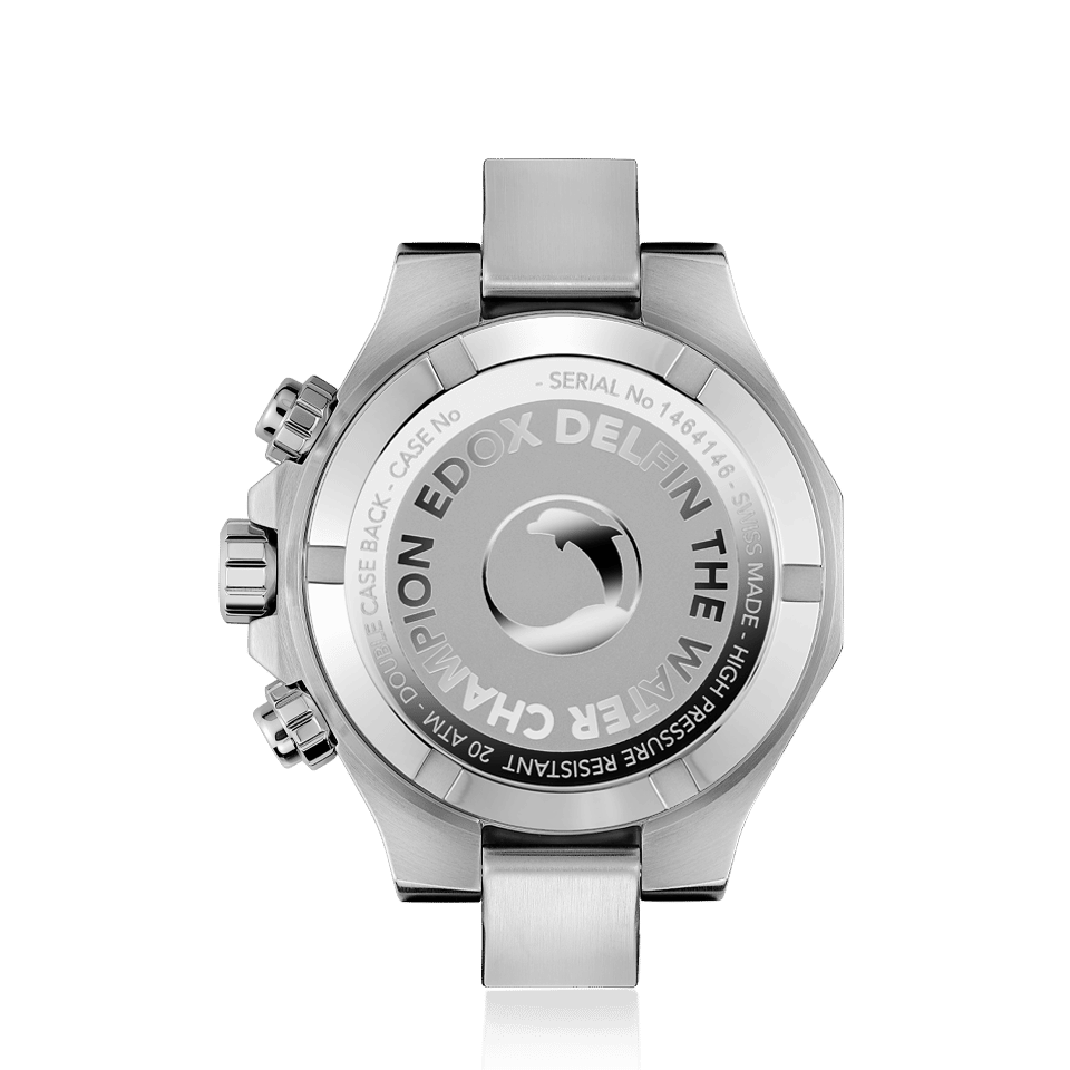 Edox Delfin Chronograph herreklokke vanntett