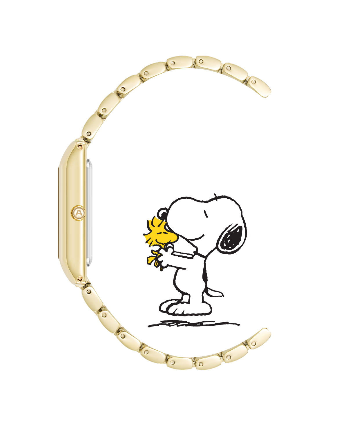 Armitron Peanuts Golden Hour 20mm dameklokke gull