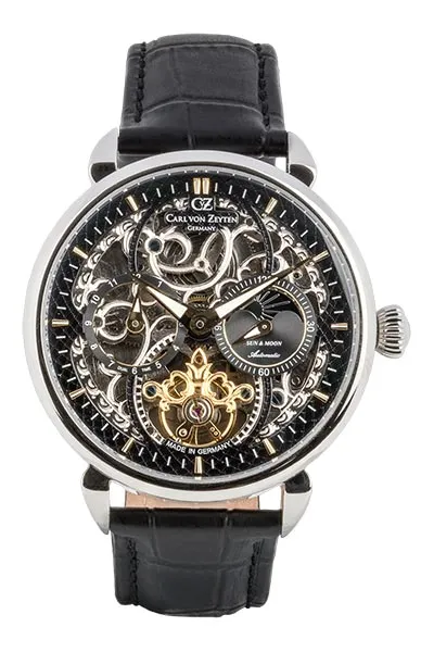 Carl von Zeyten Neukirch CVZ0005BKGS armbåndsur sort skjelett