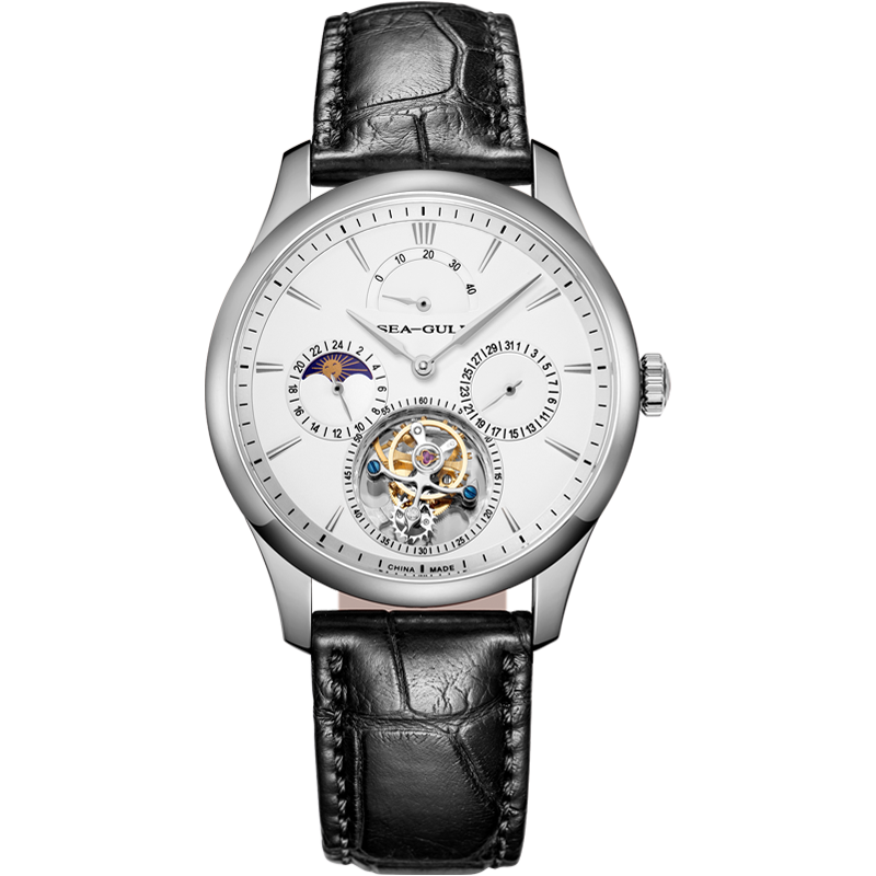 Sea-gull Artisan Heritage 518.937 herreklokke hvit 41 mm